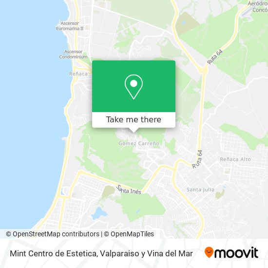 Mapa de Mint Centro de Estetica