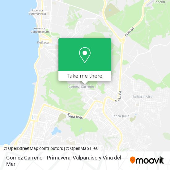 Mapa de Gomez Carreño - Primavera
