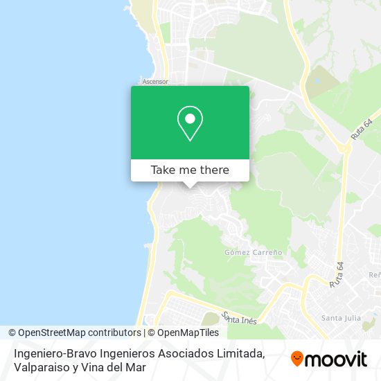 Mapa de Ingeniero-Bravo Ingenieros Asociados Limitada
