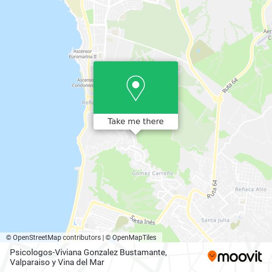 Psicologos-Viviana Gonzalez Bustamante map