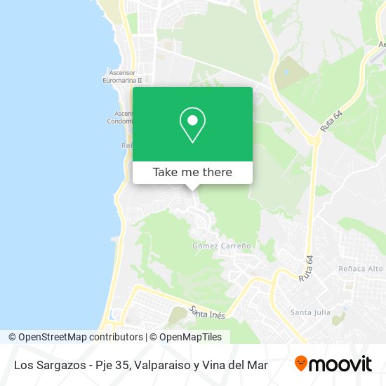 Los Sargazos - Pje 35 map