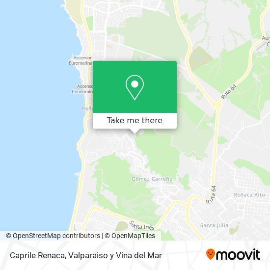 Caprile Renaca map
