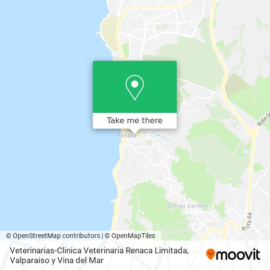 Mapa de Veterinarias-Clinica Veterinaria Renaca Limitada