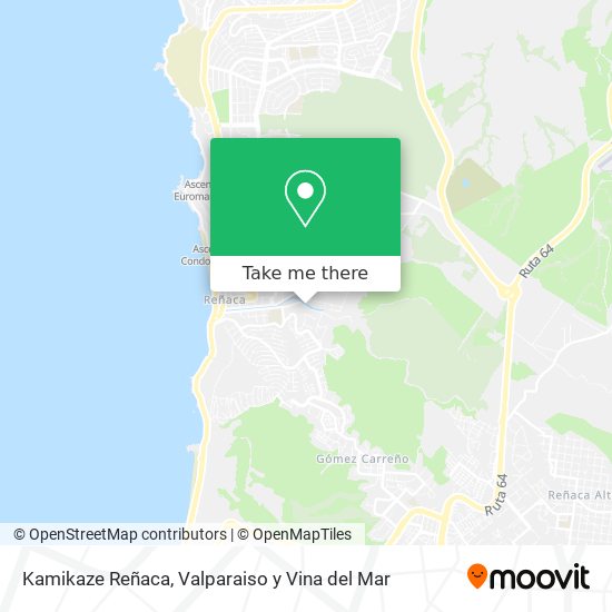 Mapa de Kamikaze Reñaca