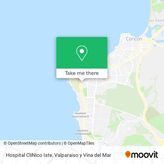 Hospital ClíNico Iste map