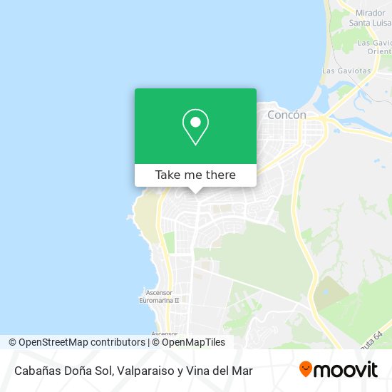Cabañas Doña Sol map
