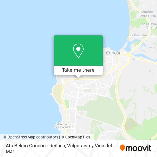 Ata Bekho Concón - Reñaca map