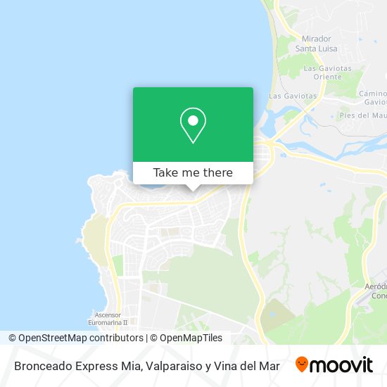 Mapa de Bronceado Express Mia
