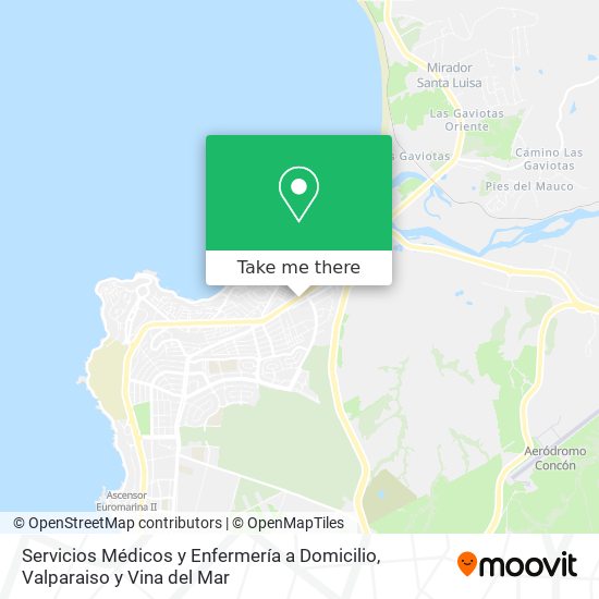Servicios Médicos y Enfermería a Domicilio map