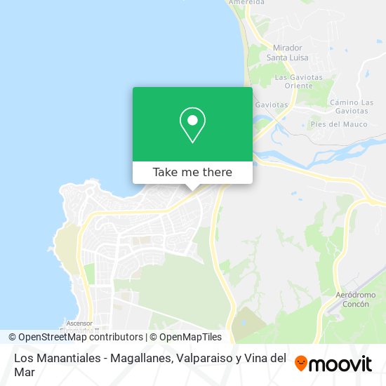 Los Manantiales - Magallanes map