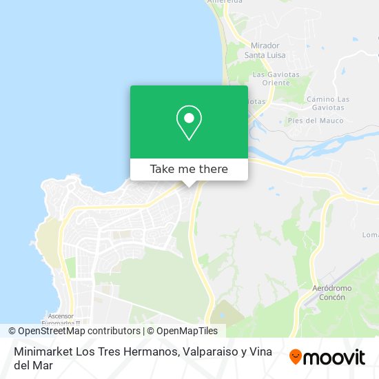 Minimarket Los Tres Hermanos map