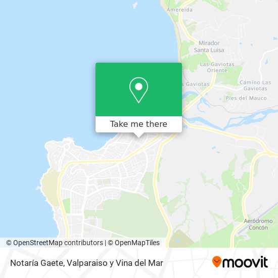 Mapa de Notaría Gaete