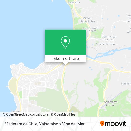Maderera de Chile map