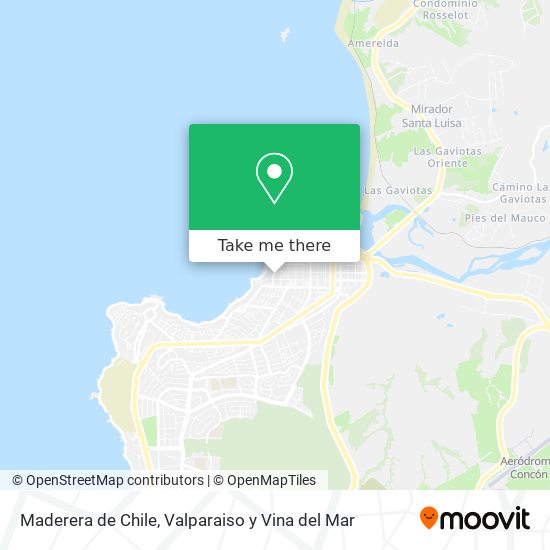 Maderera de Chile map
