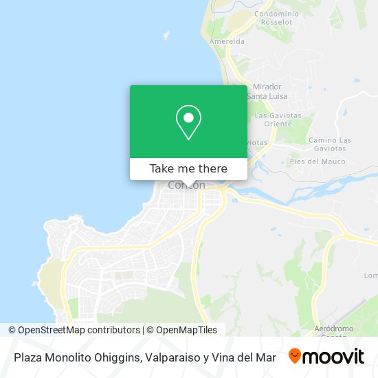Plaza Monolito Ohiggins map
