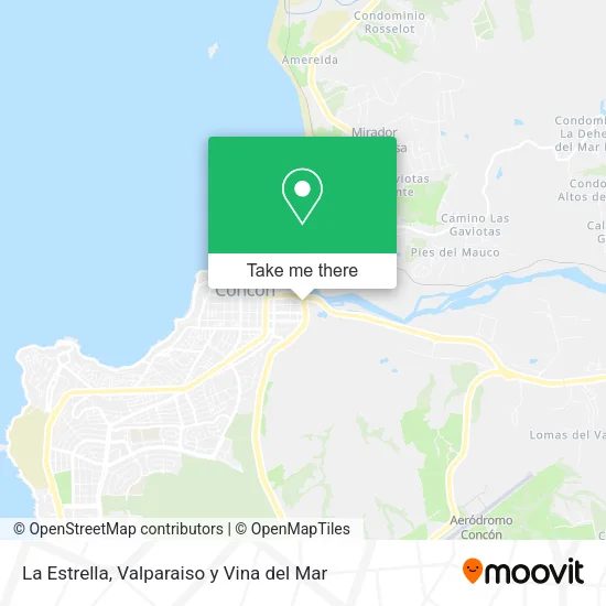 La Estrella map