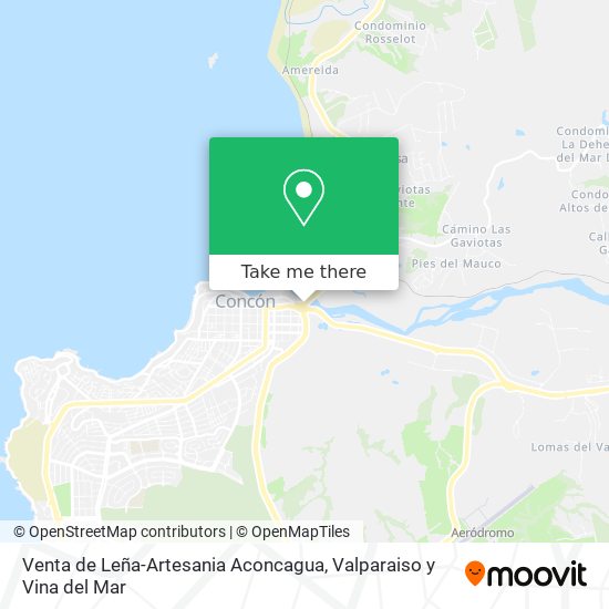 Mapa de Venta de Leña-Artesania Aconcagua