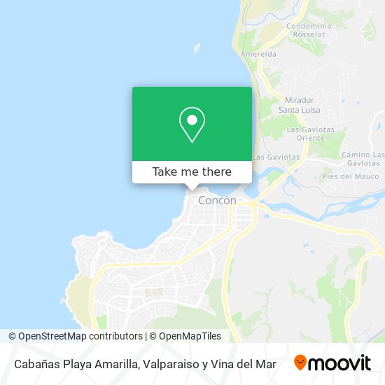 Cabañas Playa Amarilla map