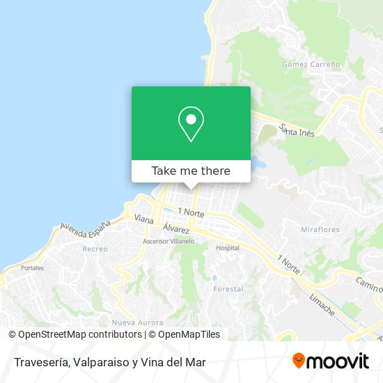 Travesería map