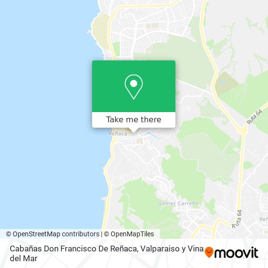 Cabañas Don Francisco De Reñaca map