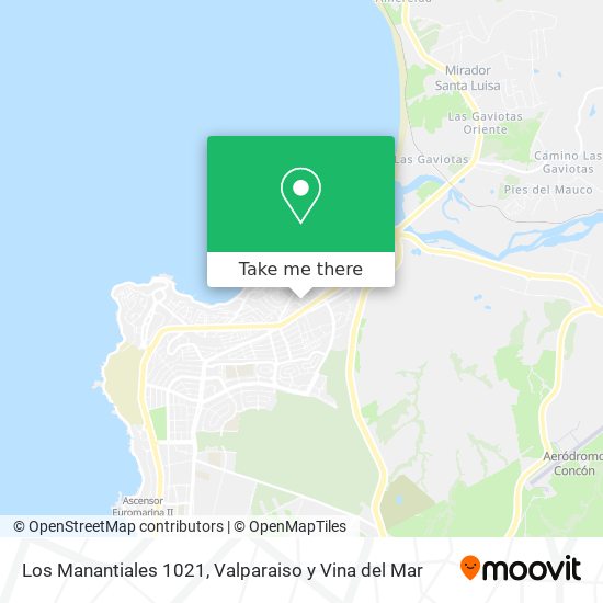 Los Manantiales 1021 map