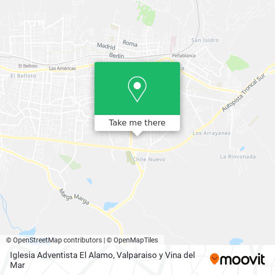 Mapa de Iglesia Adventista El Alamo