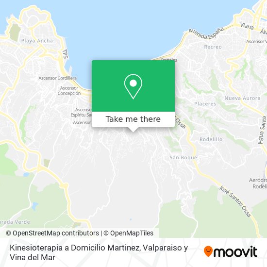 Kinesioterapia a Domicilio Martinez map