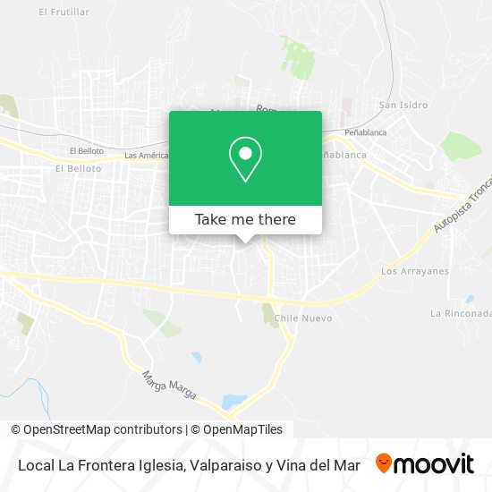 Local La Frontera Iglesia map