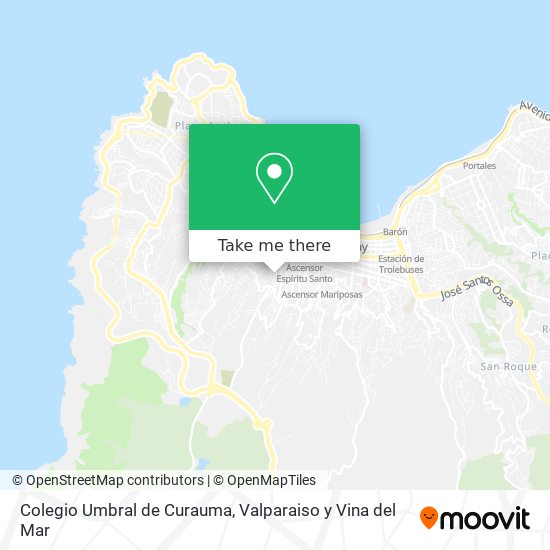 Colegio Umbral de Curauma map