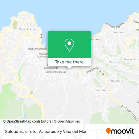 Soldaduras Toto map