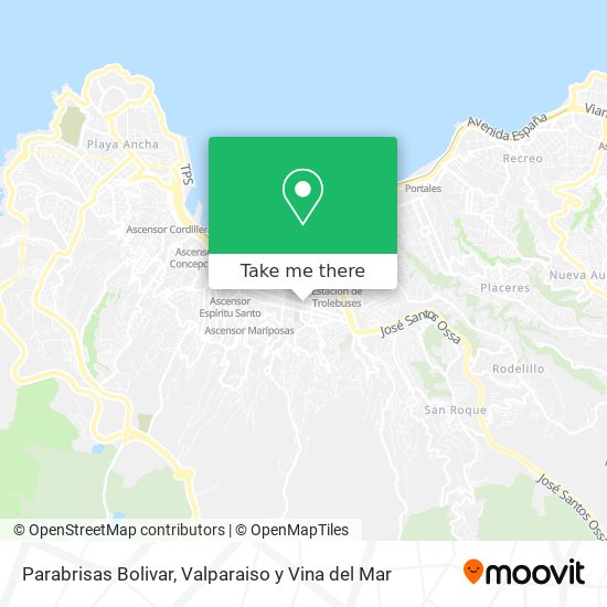 Mapa de Parabrisas Bolivar