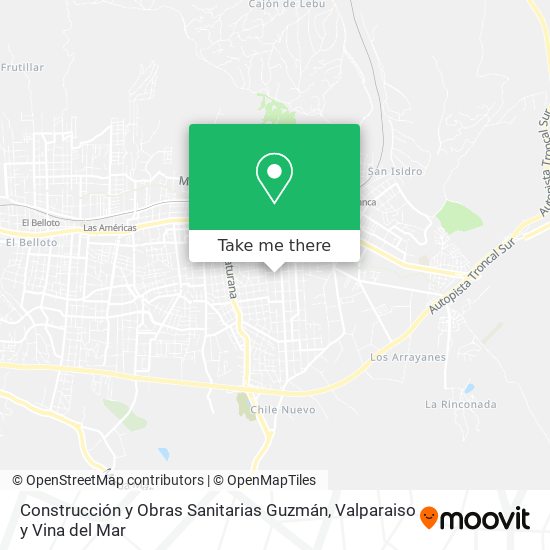 Construcción y Obras Sanitarias Guzmán map