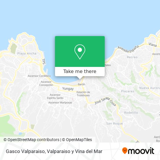 Mapa de Gasco Valparaiso