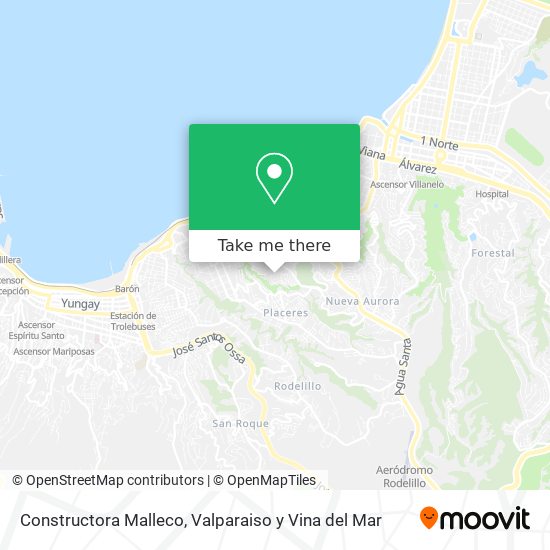 Constructora Malleco map