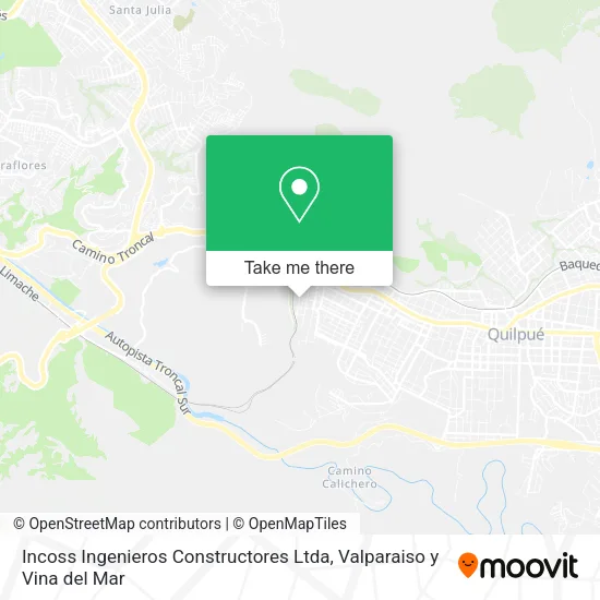 Mapa de Incoss Ingenieros Constructores Ltda