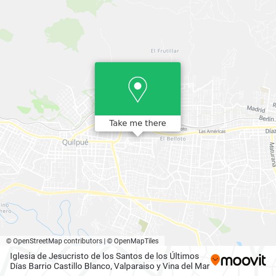 Iglesia de Jesucristo de los Santos de los Últimos Días Barrio Castillo Blanco map