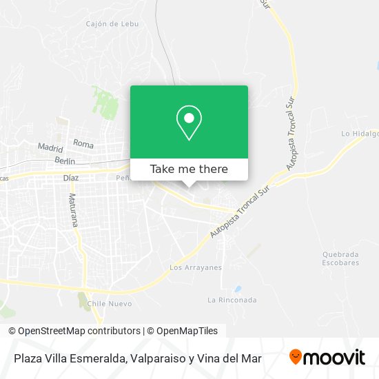 Plaza Villa Esmeralda map