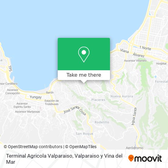 Mapa de Terminal Agricola Valparaiso