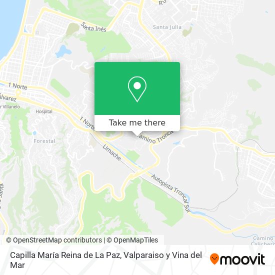 Mapa de Capilla María Reina de La Paz