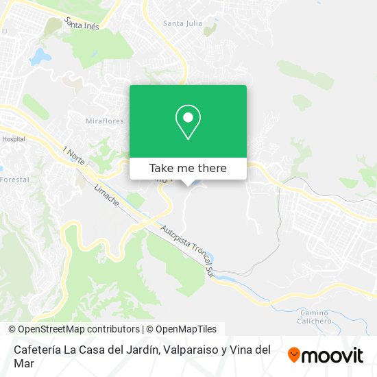 Cafetería La Casa del Jardín map
