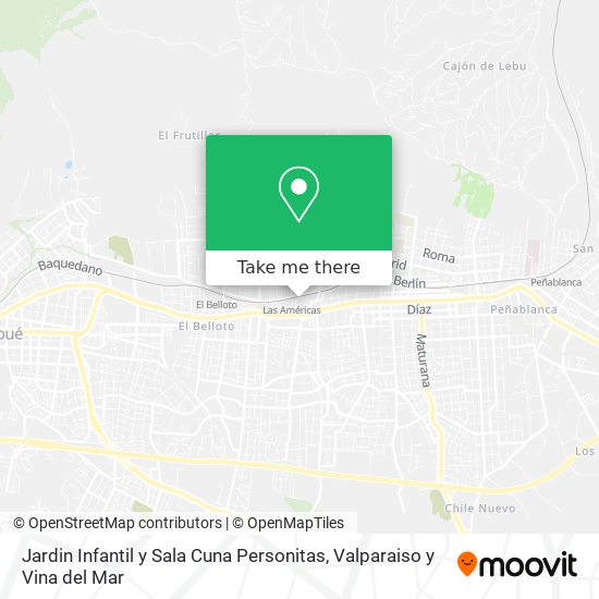 Mapa de Jardin Infantil y Sala Cuna Personitas