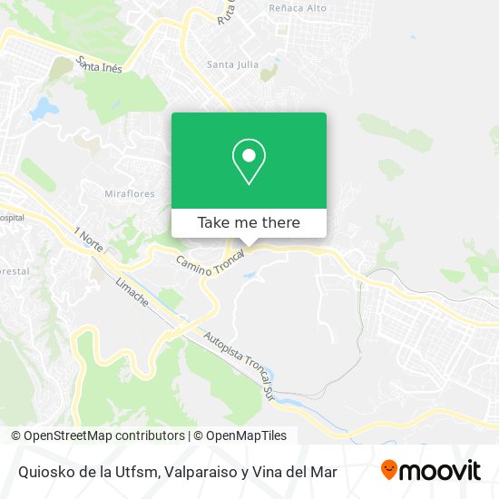 Quiosko de la Utfsm map