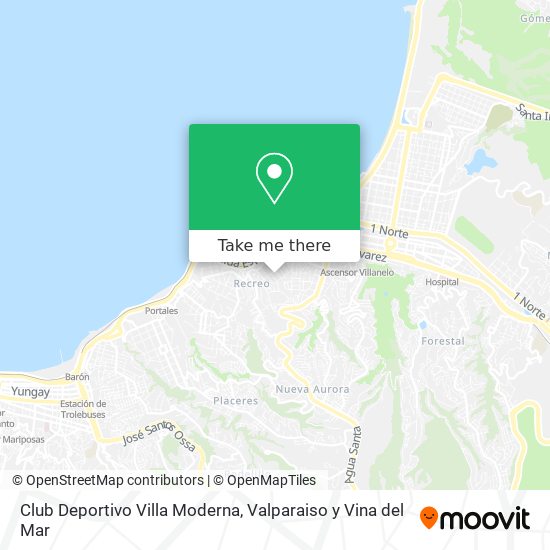 Mapa de Club Deportivo Villa Moderna