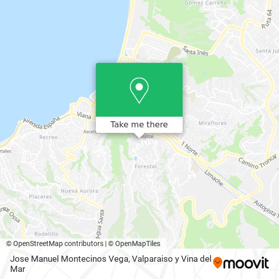 Mapa de Jose Manuel Montecinos Vega