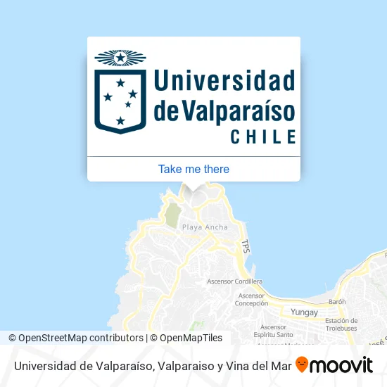 Mapa de Universidad de Valparaíso