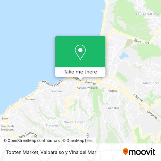 Mapa de Topten Market