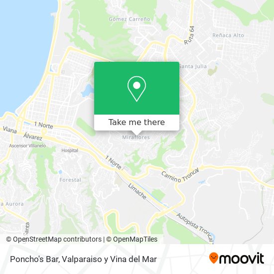 Mapa de Poncho's Bar