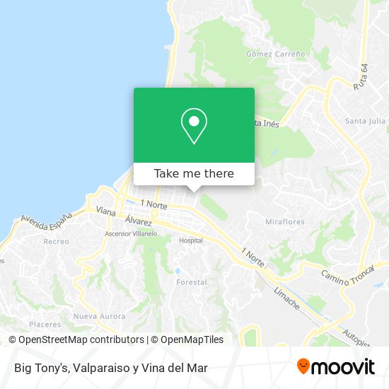 Mapa de Big Tony's