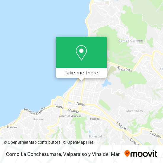 Mapa de Como La Conchesumare