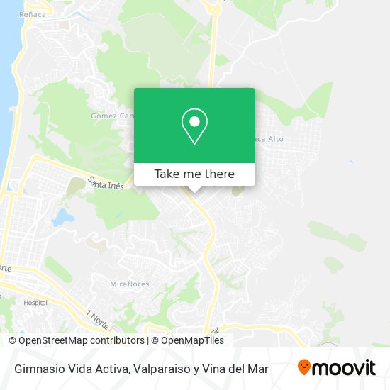 Gimnasio Vida Activa map